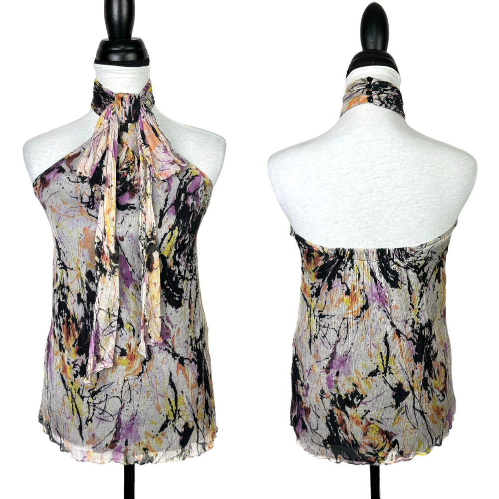 Zara Multicolor Halter Blouse